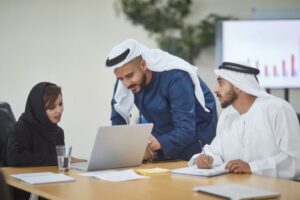 Team discussing
